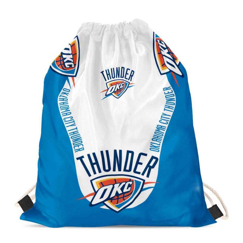 Oklahoma City Thunder Drawstring Backpack sack / Gym bag 18 x 14 001