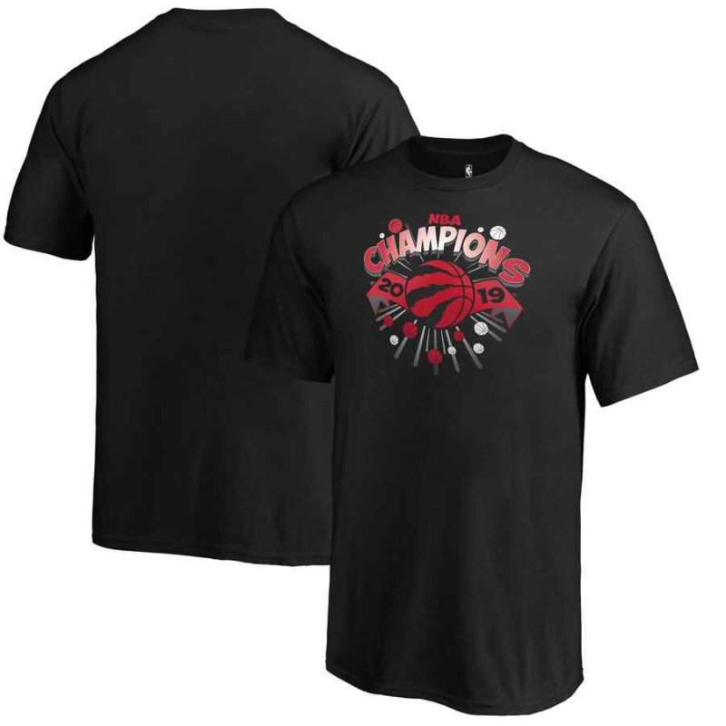 Men's Toronto Raptors Black 2019 NBA Finals Champions T-Shirt