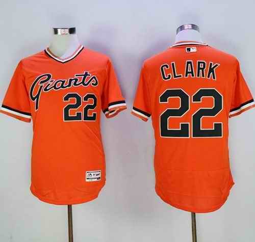 Giants #22 Will Clark Orange Flexbase Authentic Collection Cooperstown Stitched MLB jerseys