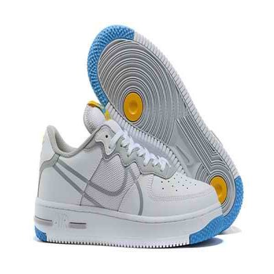 Women's Air Force 1 Low Top White/Grey Shoes 049