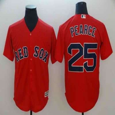 Men's Boston Red Sox #25 Steve Pearce Majestic Scarlet Cool Base Player Stitched MLB Jersey