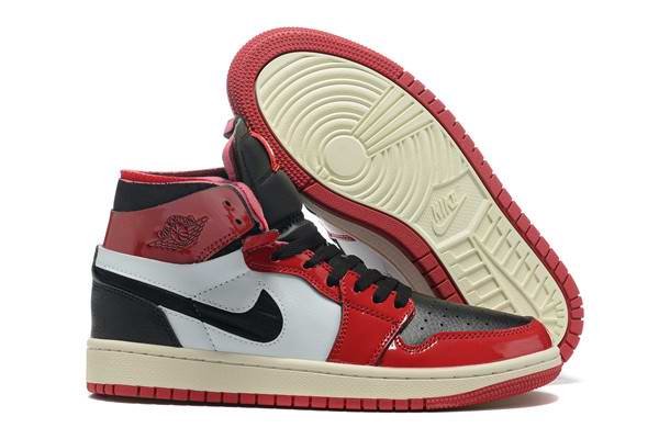 Men's Running Weapon Air Jordan 1 Red/Black/White Shoes 261