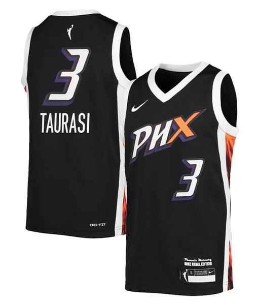 Women Phoenix Mercury #3 Diana Taurasi Black Stitched Jersey