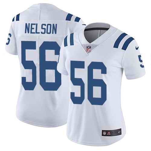 Women's Indianapolis Colts #56 Quenton Nelson White Vapor Untouchable Limited Stitched NFL Jersey(Run Small)