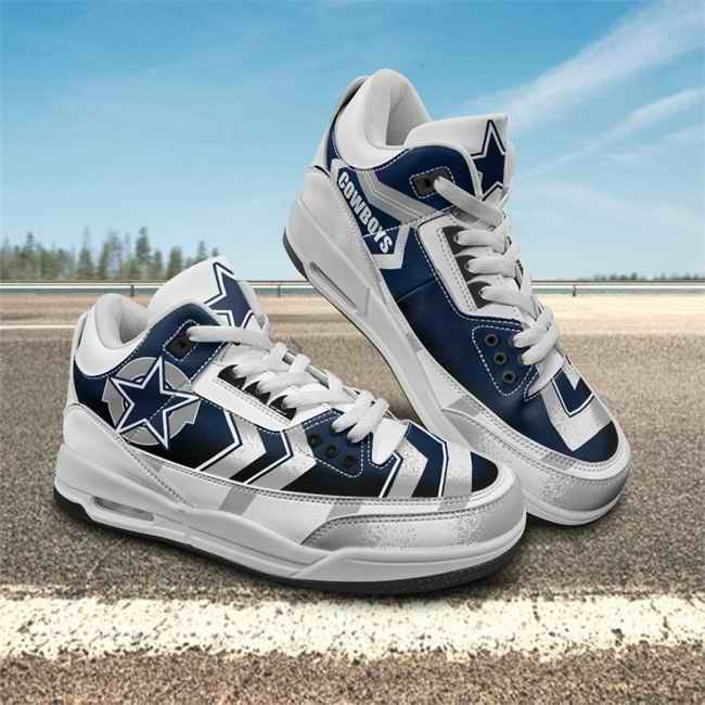 Men's Dallas Cowboys Air Jordan 3 Sneakers/Shoes 001