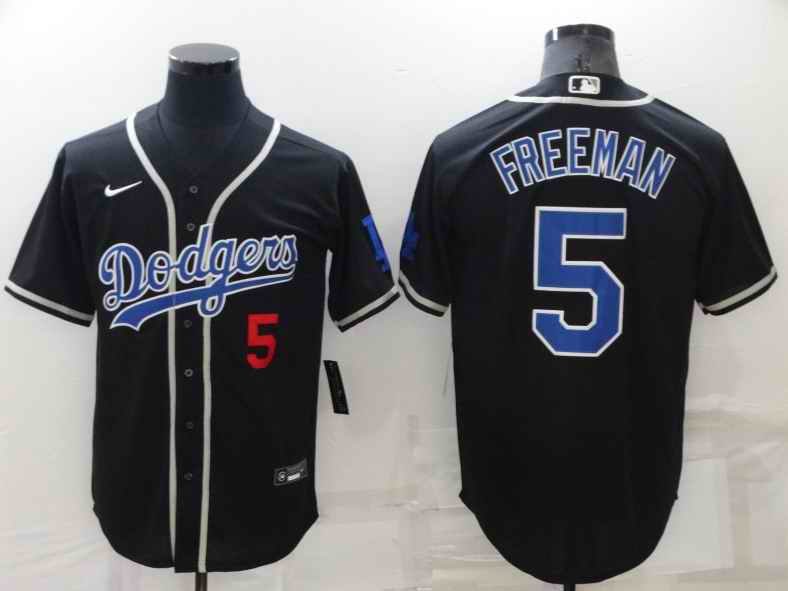 Youth Los Angeles Dodgers #5 Freddie Freeman Black Stitched Baseball Jersey