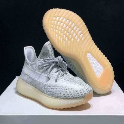 Women's Running Weapon Yeezy Boost 350 V2 Grey Shoes 037