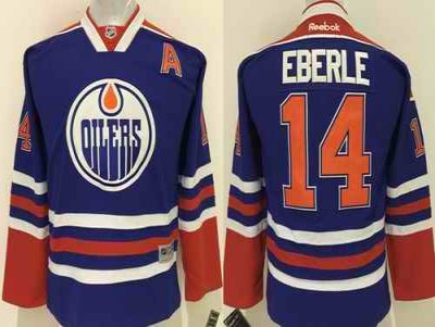 Oilers #14 Jordan Eberle Stitched Light Blue Youth NHL Jersey