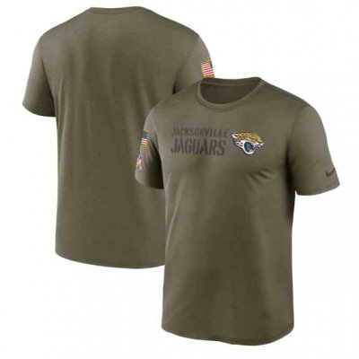 Men's Jacksonville Jaguars Olive 2022 Salute to Service Legend Team T-Shirt