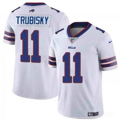 Youth Buffalo Bills #11 Mitch Trubisky White Vapor Untouchable Limited Stitched Jersey