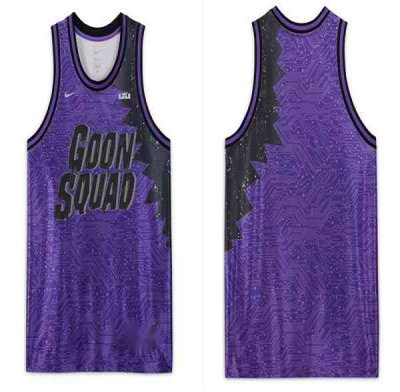 Men's Miami Heat LeBron x Space Jam Goon Squad Purple Jersey