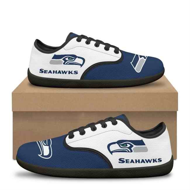 Men's Seattle Seahawks Low Top Sneakers/Shoes 001 (Pls check description for details)