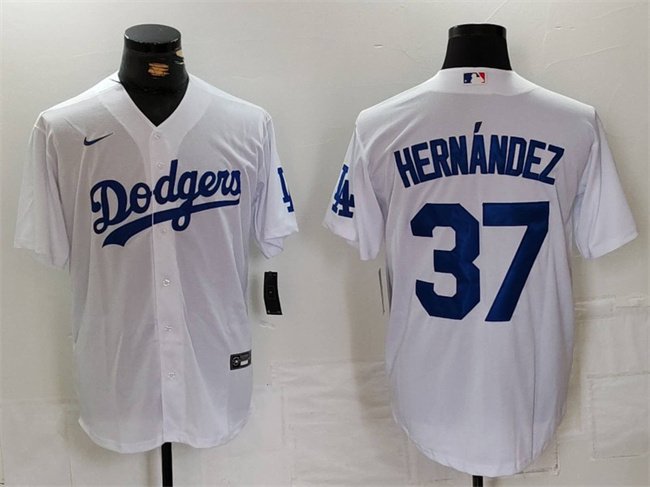 Men's Los Angeles Dodgers #37 Teoscar Hern