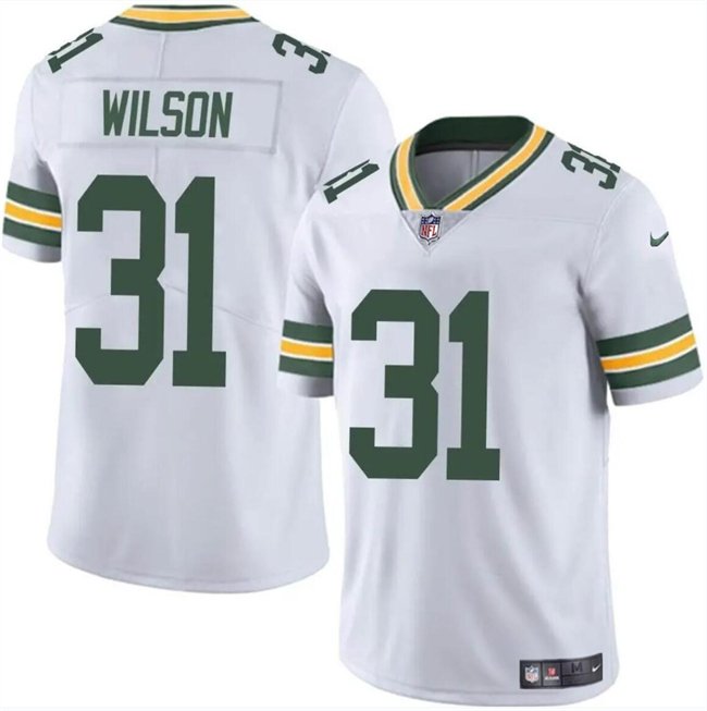 Youth Green Bay Packers #31 Emanuel Wilson White 2024 Vapor Untouchable Stitched Jersey