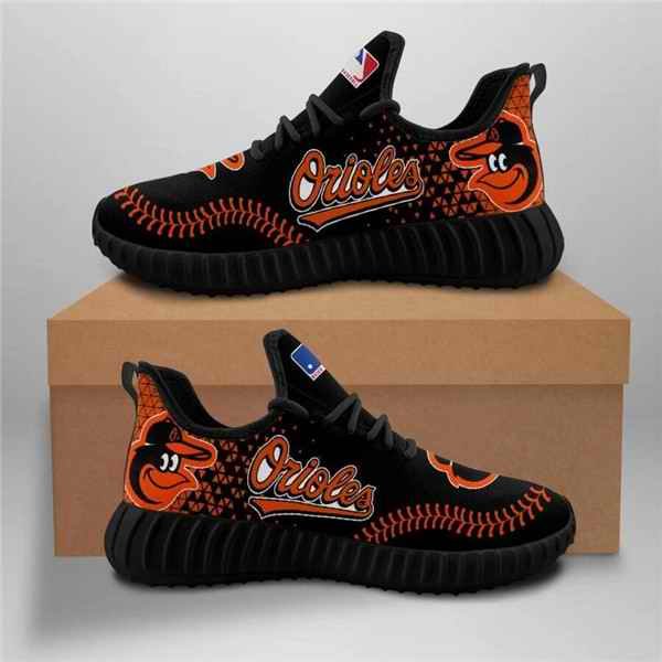 Men's Baltimore Orioles Mesh Knit Sneakers/Shoes 004