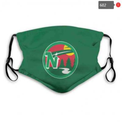 Minnesota Wild Face Mask 002 Filter Pm2.5 (Pls check description for details)