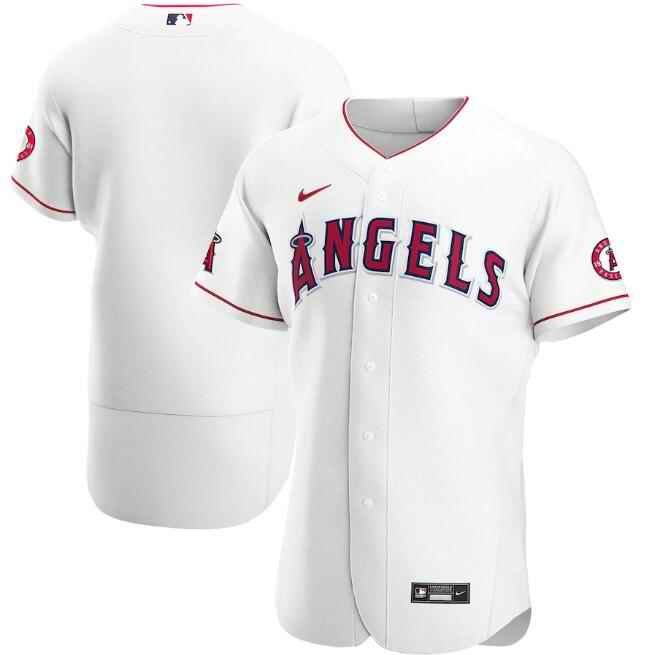 Men's Los Angeles Angels White Flex Base Stitched Jersey