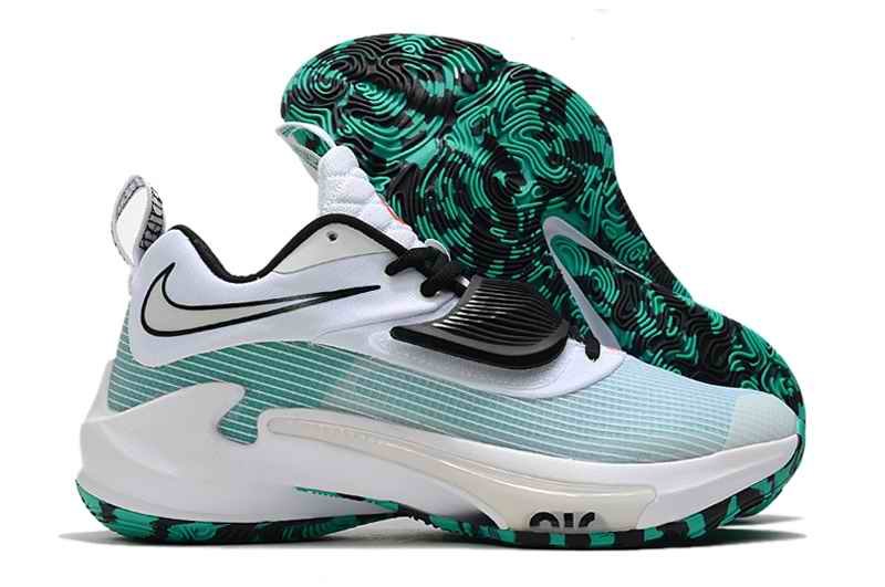 Men's Running weapon Zoom Freak 3 White/Black/Green Shoes 0044