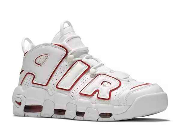 Men's Air Uptempo Camo White/Red Shoes 013