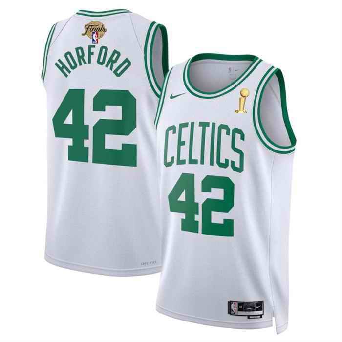 Men's Boston Celtics #42 Al Horford White 2024 Finals Champions Association Edition Stitched Basketball Jersey