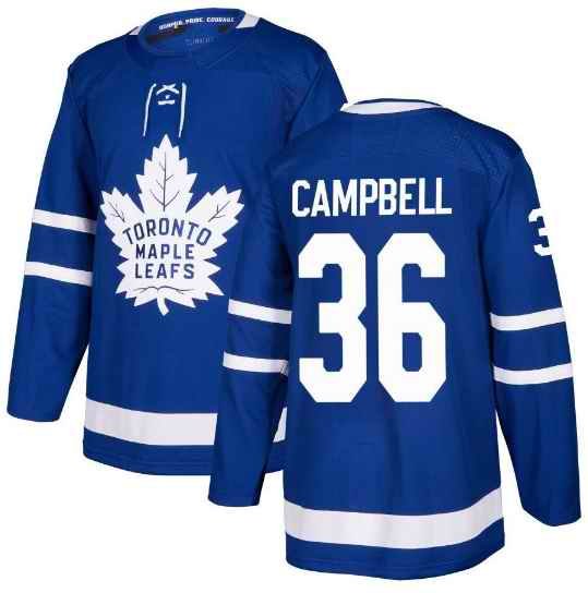 Men's Toronto Maple Leafs #36 Jack Campbell 2021 Blue Stitched NHL Jersey