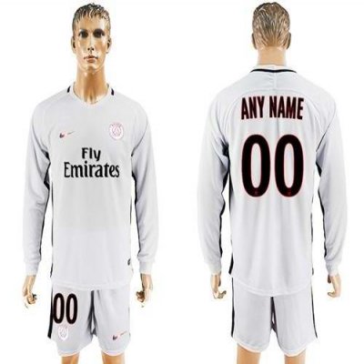 Paris Saint-Germain Personalized Sec Away Long Sleeves Soccer Club Jersey