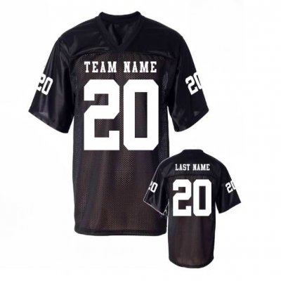 Men's Black Custom Jersey