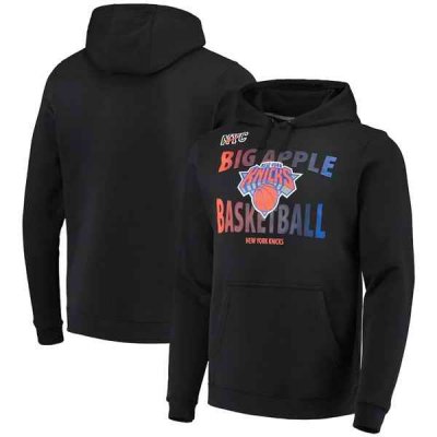 Men's New York Knicks 2021 Black City Edition Story Club Pullover Hoodie