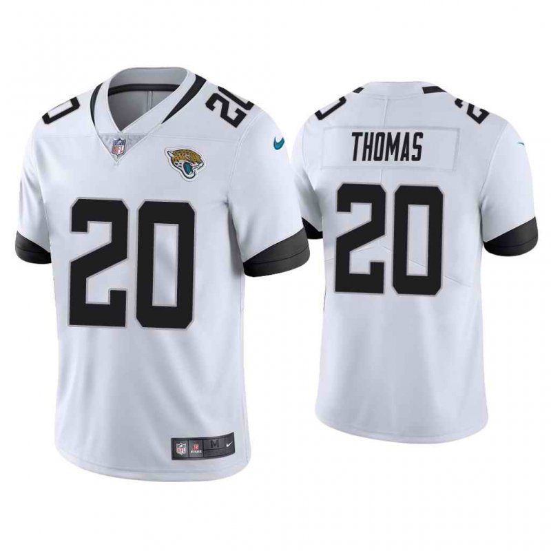 Men's Jacksonville Jaguars #20 Daniel Thomas White Vapor Untouchable Limited Stitched Jersey