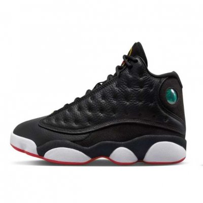 Men's Running Weapon Air Jordan 13 Black/White Shoes 053