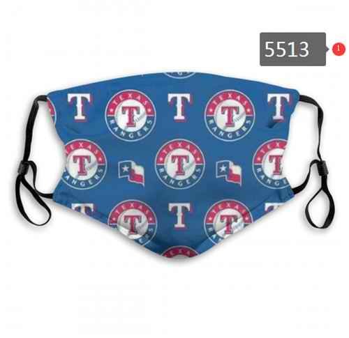 Texas Rangers Face Mask 006 Filter Pm2.5 (Pls check description for details)