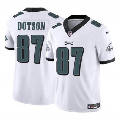 Youth Philadelphia Eagles #87 Jahan Dotson White F.U.S.E Vapor Untouchable Limited Stitched Football Jersey