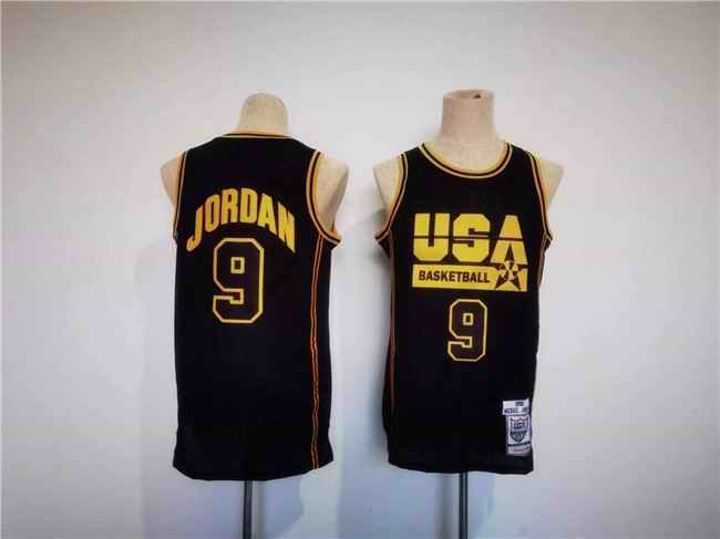 Men's Shohoku #9 Jordan Black Stitched Basketball Jersey