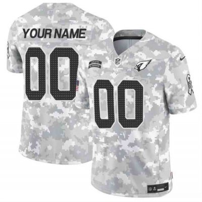 Men's Arizona Cardinals Active Player Custom 2024 F.U.S.E Arctic Camo Salute to Service Limited Stitched Football Jersey