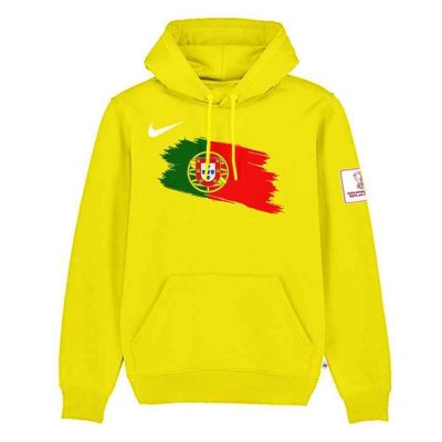 Men's Portugal Yellow 2022 FIFA World Cup Soccer Hoodie