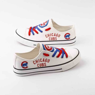 Women's Chicago Cubs Repeat Print Low Top Sneakers 001