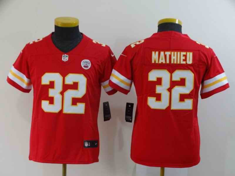 Youth Kansas City Chiefs #32 Tyrann Mathieu Red Vapor Untouchable Limited Stitched NFL Jersey