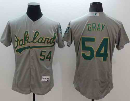 Athletics #54 Sonny Gray Grey Flexbase Authentic Collection Stitched MLB Jersey