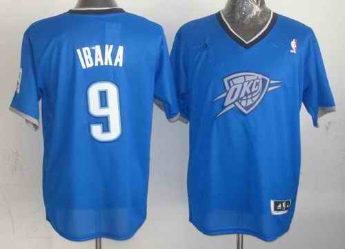 Thunder #9 Serge Ibaka Blue 2013 Christmas Day Swingman Stitched NBA Jersey