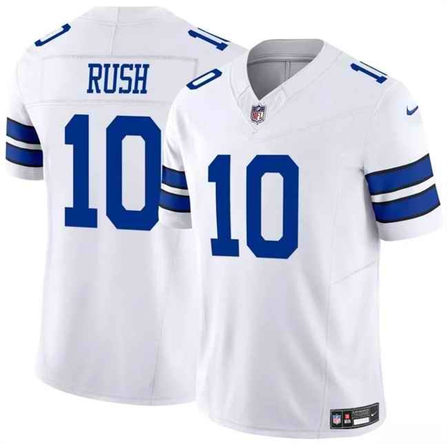 Men's Dallas Cowboys #10 Cooper Rush White 2023 F.U.S.E Vapor Untouchable Limited Stitched Football Jersey