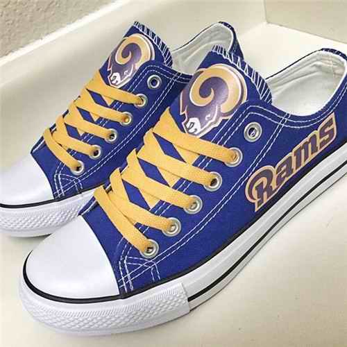 Women's NFL Los Angeles Rams Repeat Print Low Top Sneakers 003