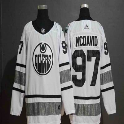 Men's Edmonton Oilers #97 Connor McDavid White 2019 NHL All-Star Game Jersey