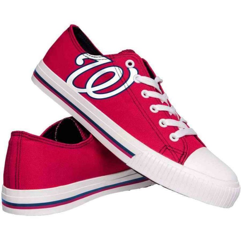 Women's Washington Nationals Repeat Print Low Top Sneakers 003