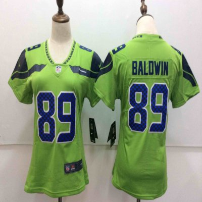 Women's Nike Seattle Seahawks #89 Doug Baldwin Green Untouchable Limited Stitched NFL Jersey