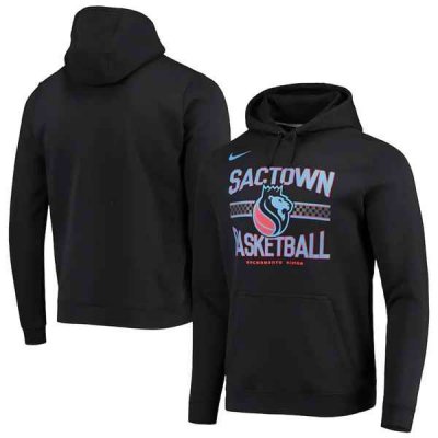 Men's Sacramento Kings 2021 Black City Edition Story Club Pullover Hoodie