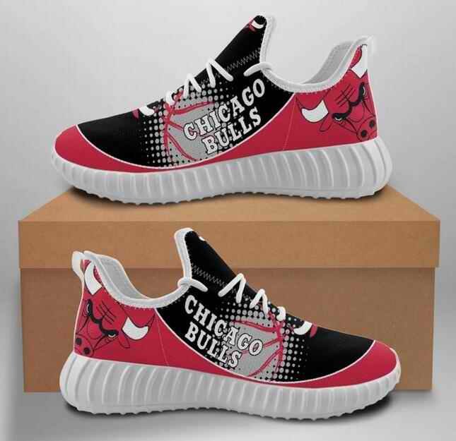 Women's Chicago Bulls Mesh Knit Sneakers/Shoes 003