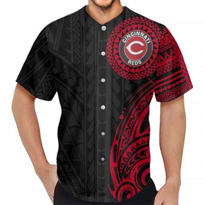 Men's Cincinnati Reds Black Baseball Jersey