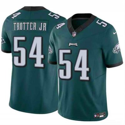 Men's Philadelphia Eagles #54 Jeremiah Trotter Jr Green 2024 Draft  F.U.S.E Vapor Untouchable Limited Stitched Football Jersey