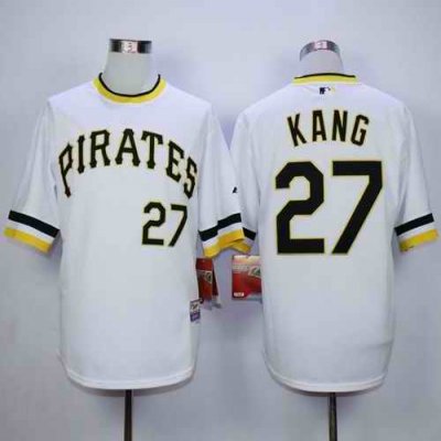 Pirates #27 Jung-ho Kang White Alternate 2 Cool Base Stitched MLB Jersey