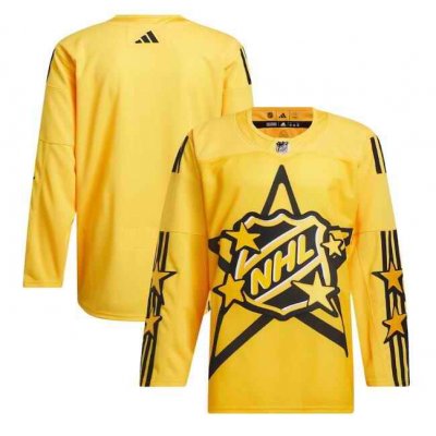 Men's All-Star Game 2024 Yellow Primegreen Stitched Hockey Jersey